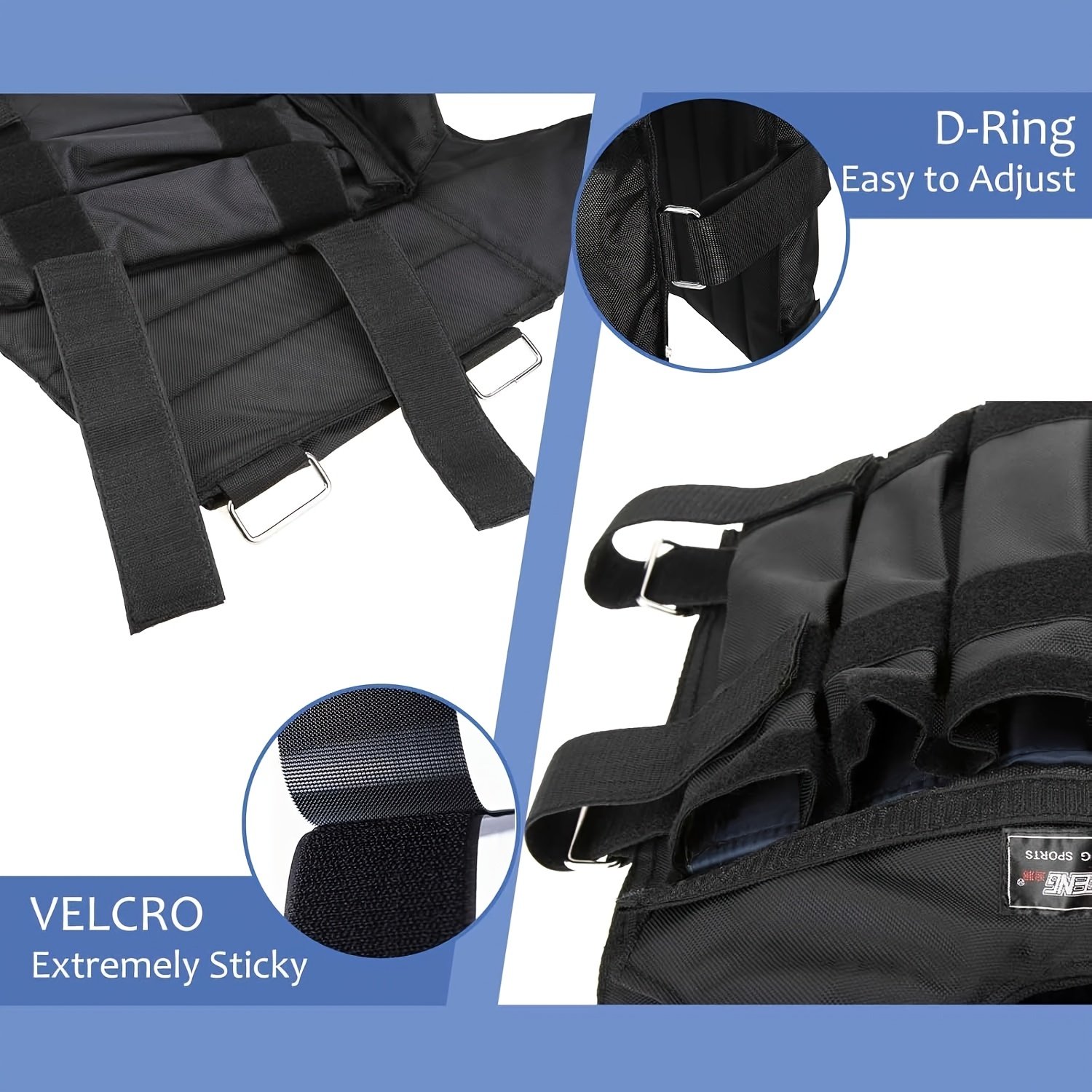 Adjustable Weighted Vest with Weights - Image 7