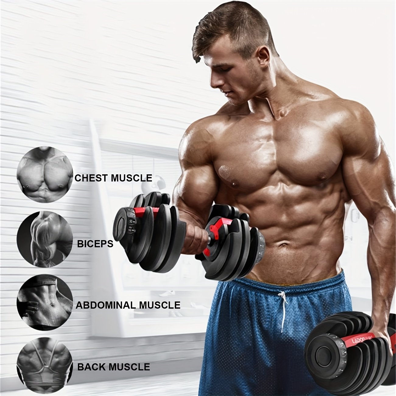 HAKENO 24kg Adjustable Dumbbell - Image 9