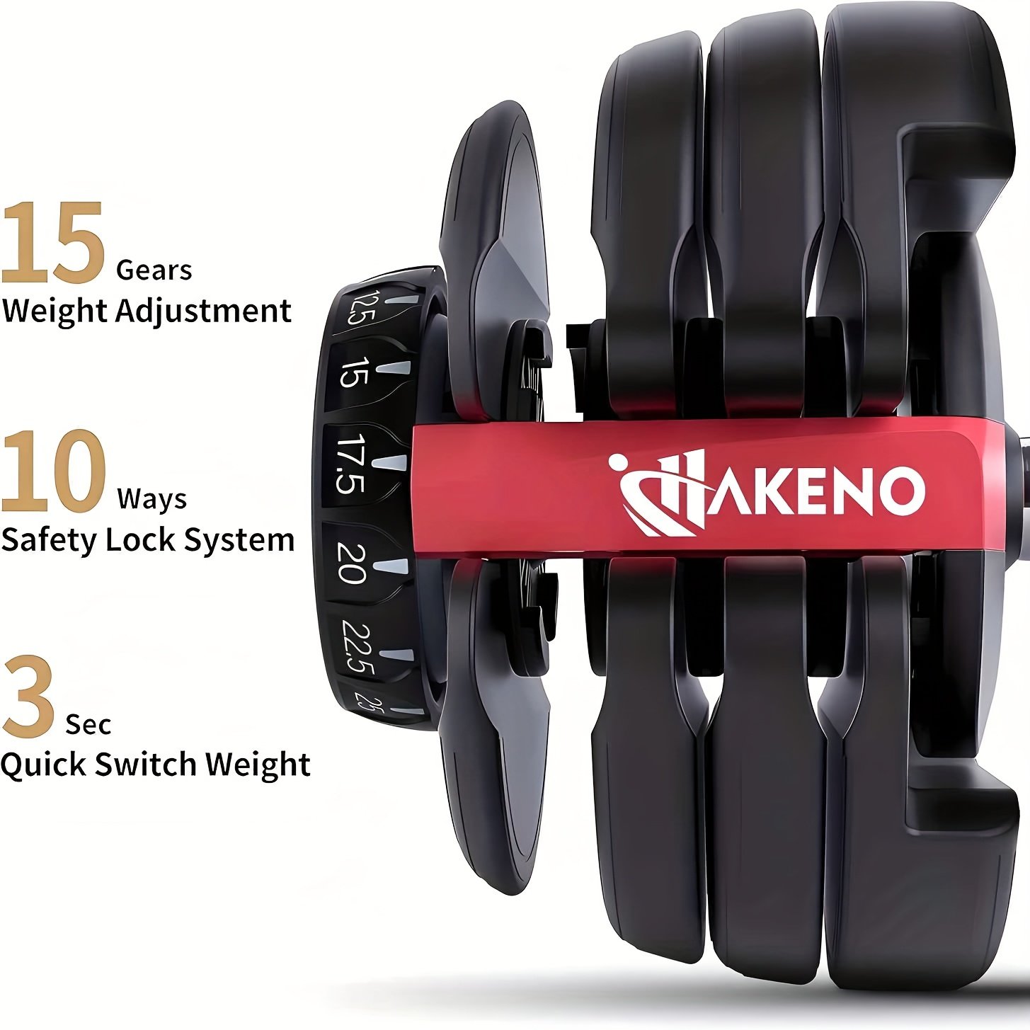 HAKENO 24kg Adjustable Dumbbell - Image 6