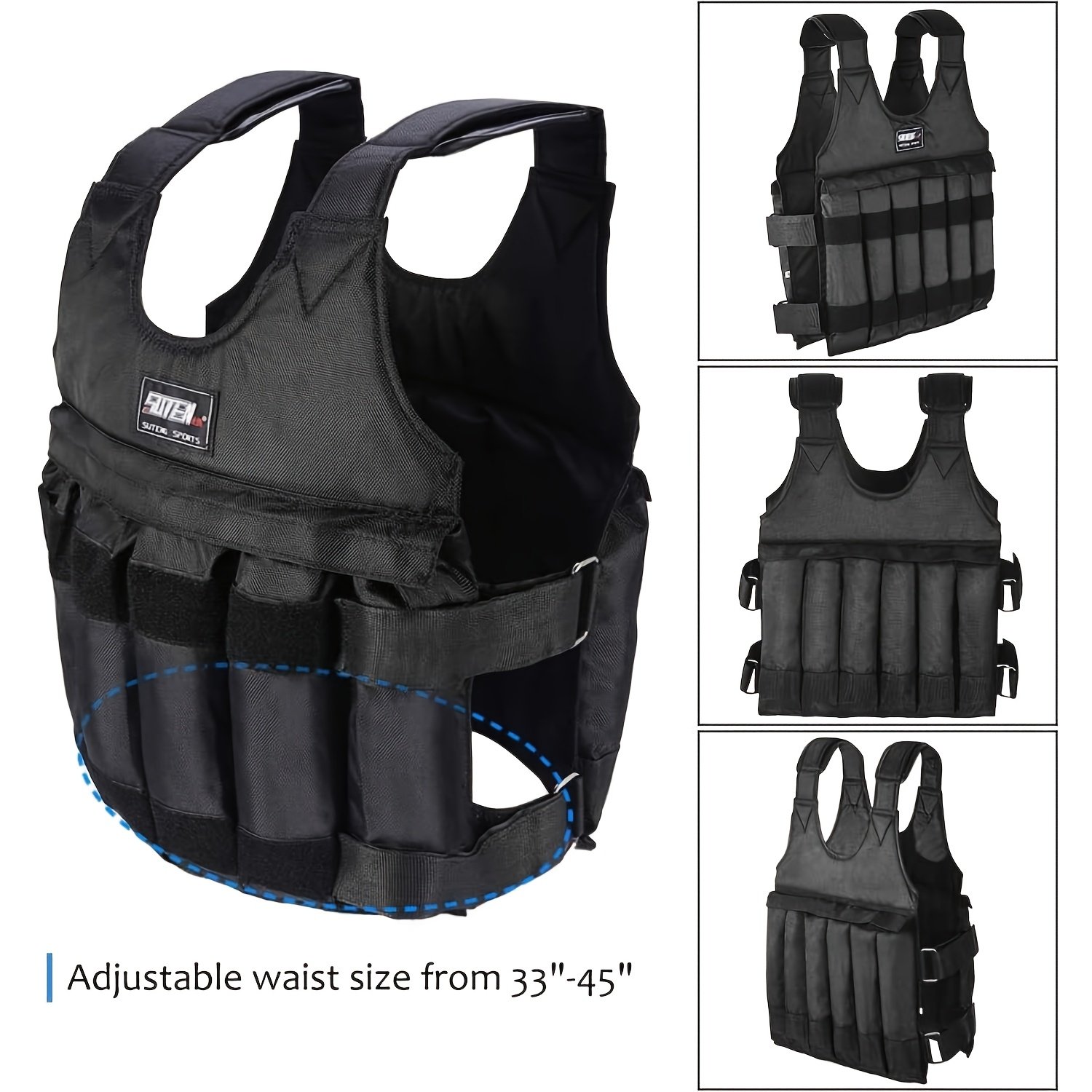 Adjustable Weighted Vest with Weights - Image 9