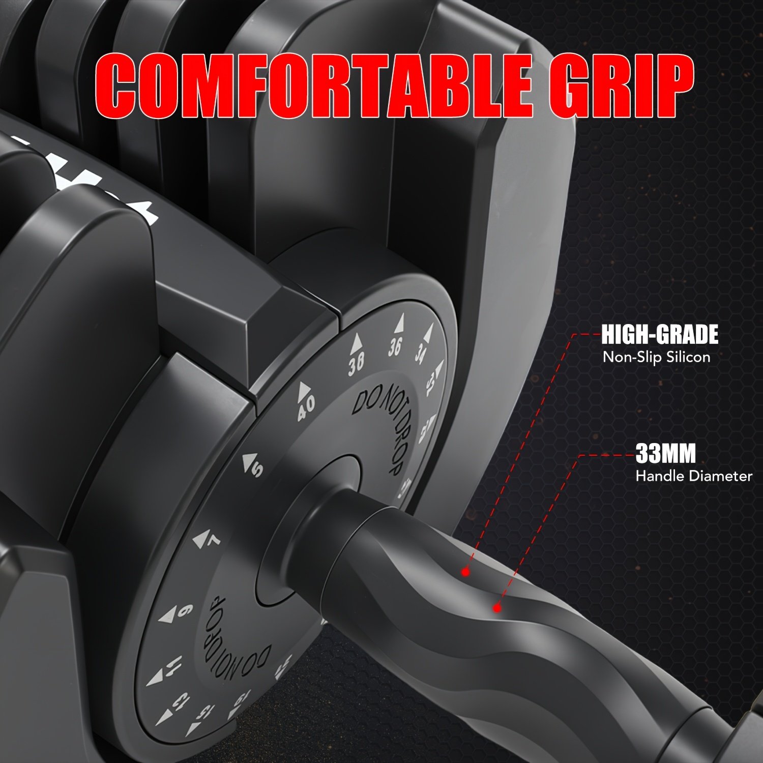 40kg Adjustable Dumbbell Set - Image 2