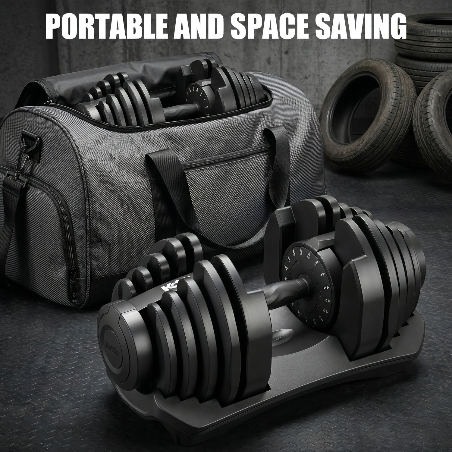 40kg Adjustable Dumbbell Set - Image 8